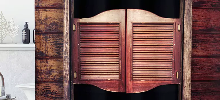Installing Saloon Door Hinges in Coquitlam, BC
