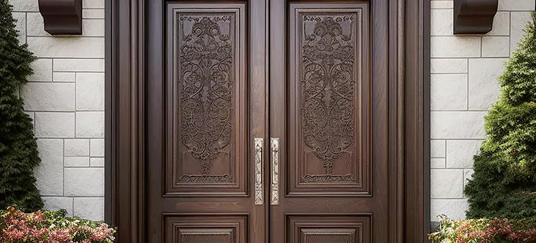 Double Front Doors in Summit View, BC