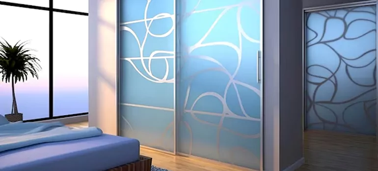 Frosting Glass Cabinet Doors in Coquitlam, BC