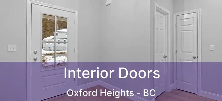  Interior Doors Oxford Heights - BC