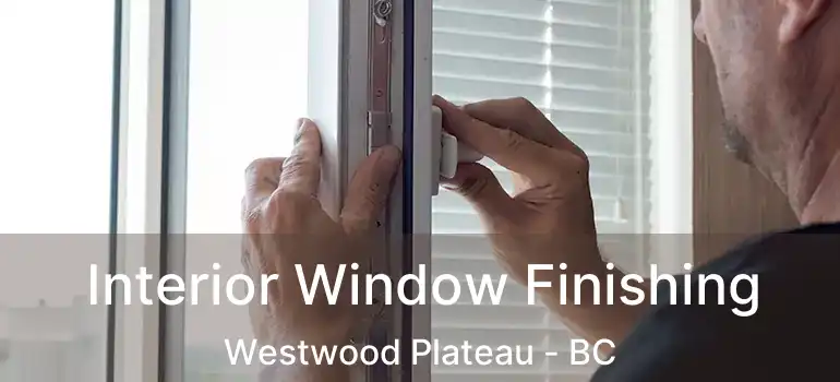  Interior Window Finishing Westwood Plateau - BC