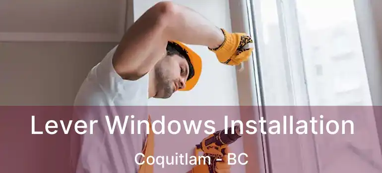  Lever Windows Installation Coquitlam - BC