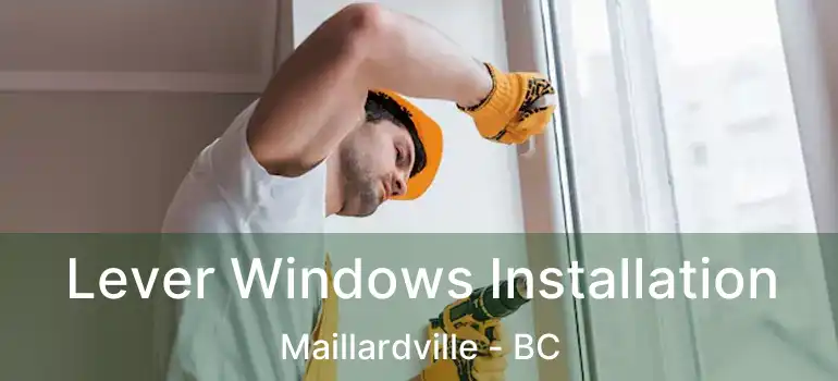  Lever Windows Installation Maillardville - BC