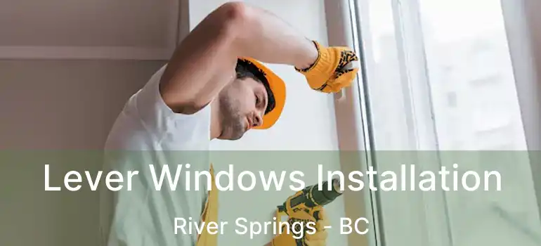  Lever Windows Installation River Springs - BC