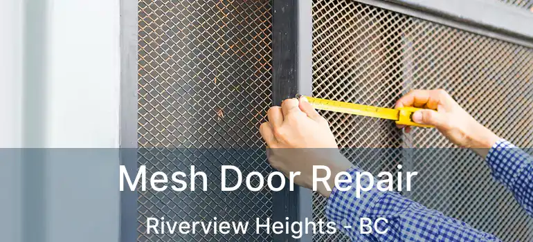  Mesh Door Repair Riverview Heights - BC