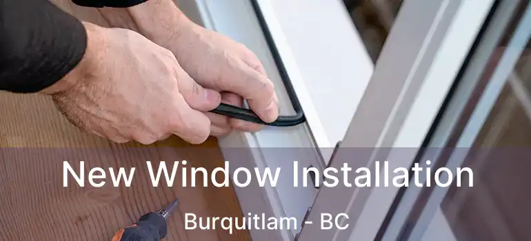  New Window Installation Burquitlam - BC