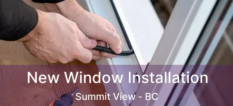  New Window Installation Summit View - BC