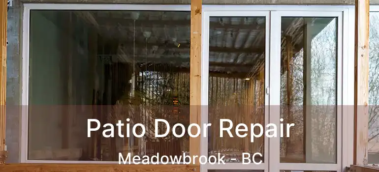  Patio Door Repair Meadowbrook - BC