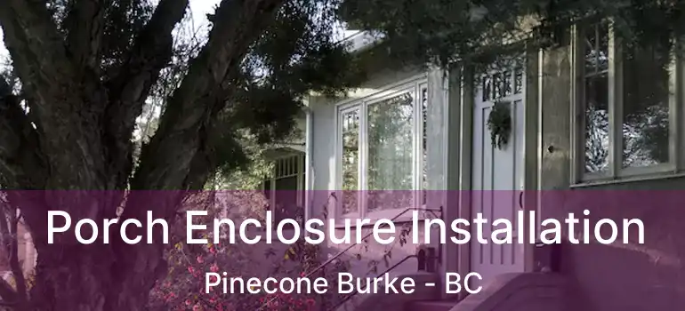  Porch Enclosure Installation Pinecone Burke - BC
