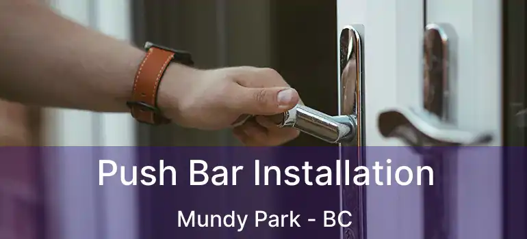  Push Bar Installation Mundy Park - BC