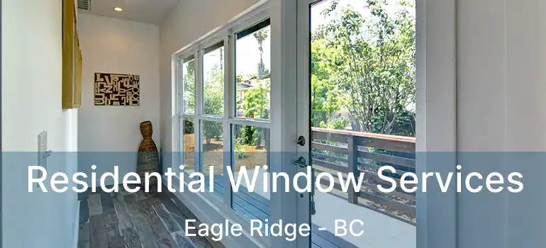  Residential Window Services Eagle Ridge - BC