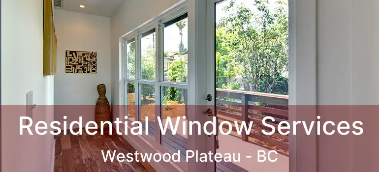  Residential Window Services Westwood Plateau - BC