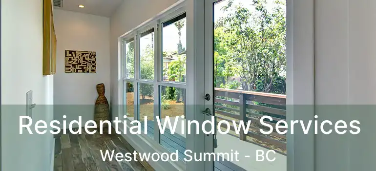  Residential Window Services Westwood Summit - BC