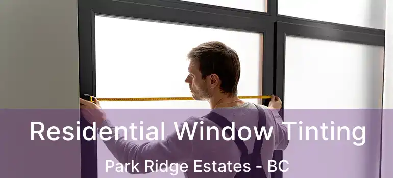  Residential Window Tinting Park Ridge Estates - BC