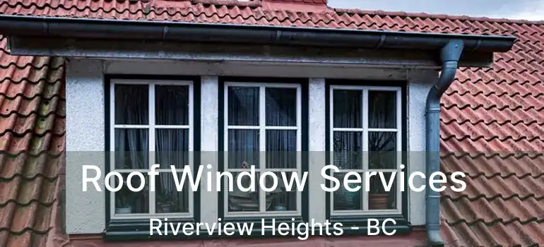  Roof Window Services Riverview Heights - BC