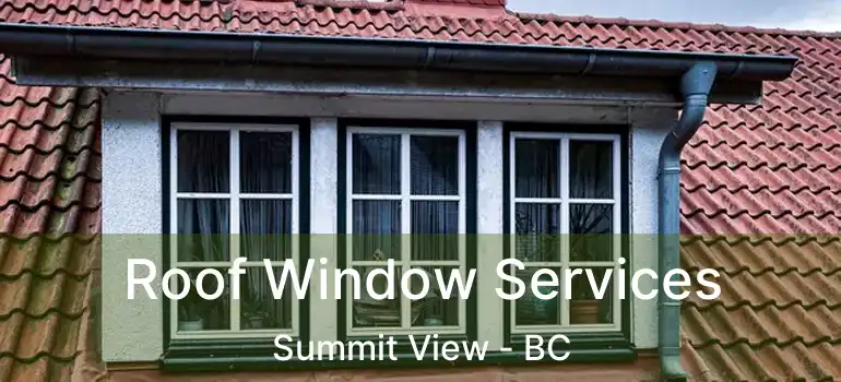  Roof Window Services Summit View - BC