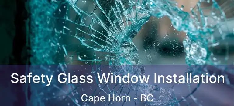  Safety Glass Window Installation Cape Horn - BC