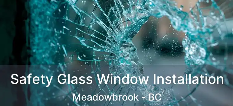  Safety Glass Window Installation Meadowbrook - BC