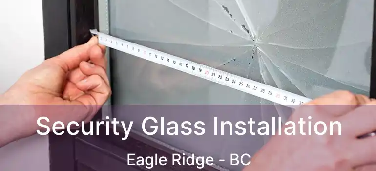  Security Glass Installation Eagle Ridge - BC