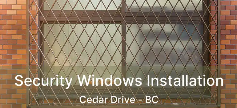  Security Windows Installation Cedar Drive - BC