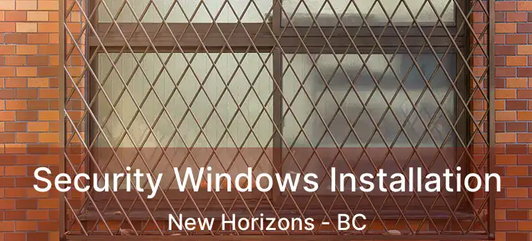  Security Windows Installation New Horizons - BC