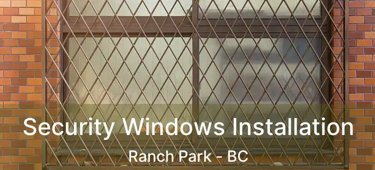  Security Windows Installation Ranch Park - BC