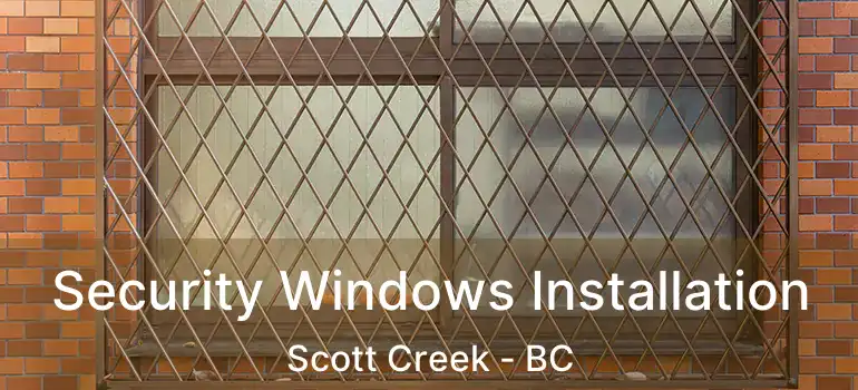  Security Windows Installation Scott Creek - BC