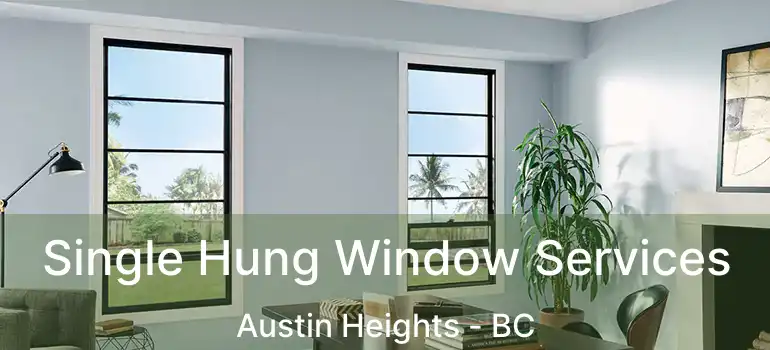  Single Hung Window Services Austin Heights - BC