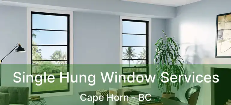  Single Hung Window Services Cape Horn - BC