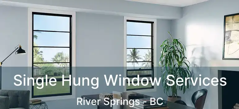  Single Hung Window Services River Springs - BC