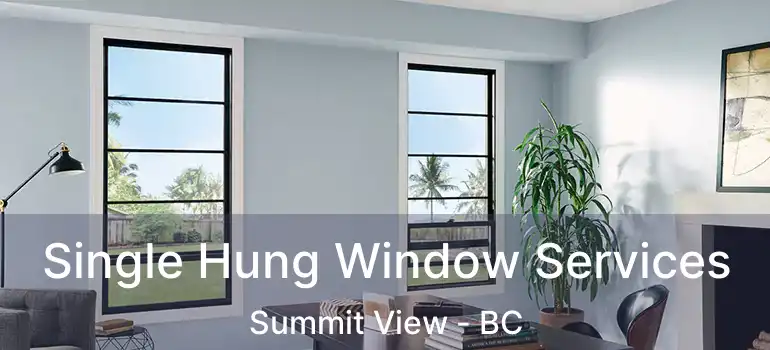  Single Hung Window Services Summit View - BC