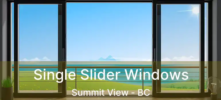  Single Slider Windows Summit View - BC