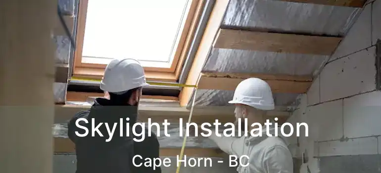  Skylight Installation Cape Horn - BC