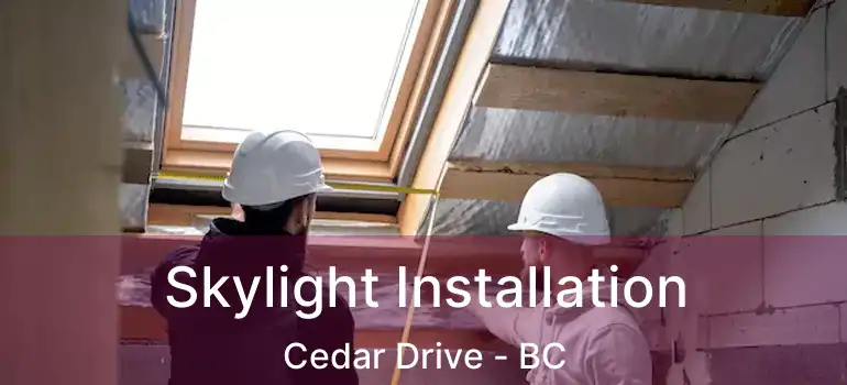  Skylight Installation Cedar Drive - BC