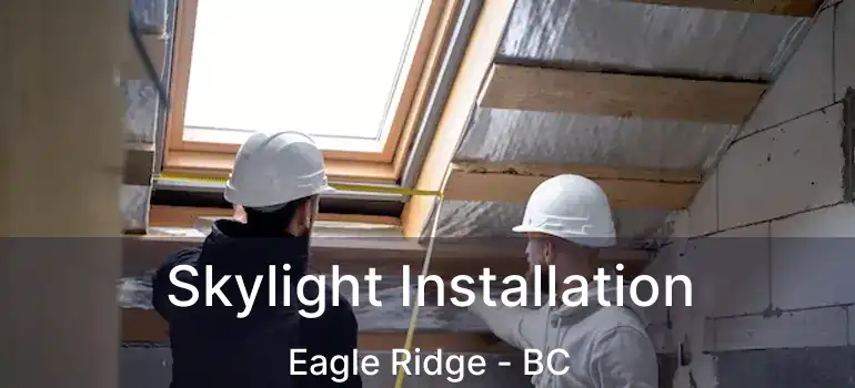  Skylight Installation Eagle Ridge - BC