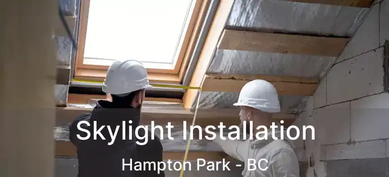  Skylight Installation Hampton Park - BC