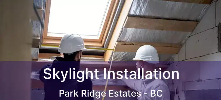 Skylight Installation Park Ridge Estates - BC
