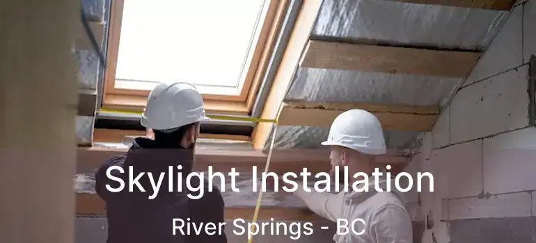  Skylight Installation River Springs - BC