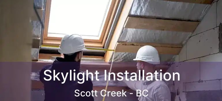  Skylight Installation Scott Creek - BC