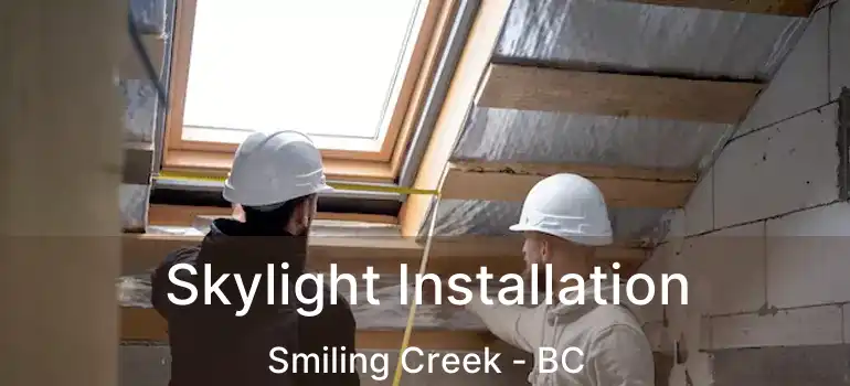  Skylight Installation Smiling Creek - BC