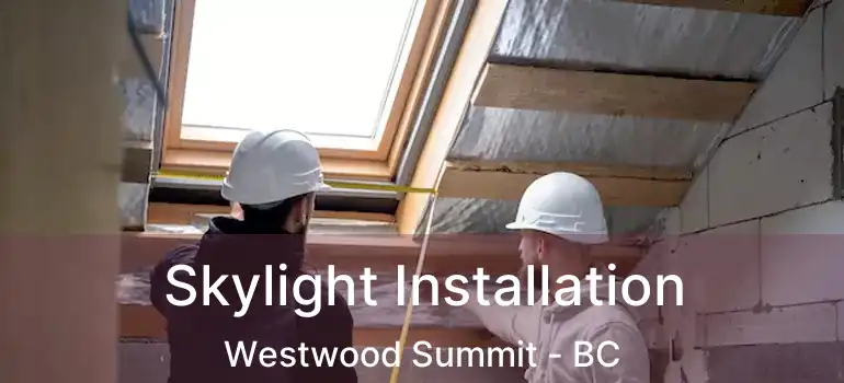  Skylight Installation Westwood Summit - BC