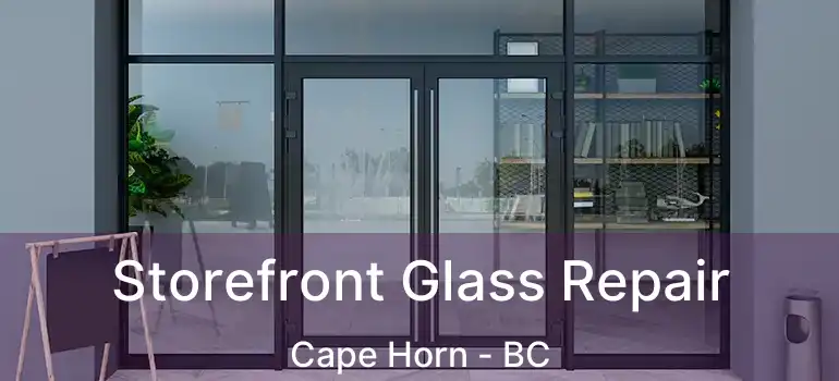  Storefront Glass Repair Cape Horn - BC