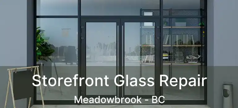  Storefront Glass Repair Meadowbrook - BC