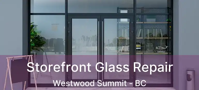  Storefront Glass Repair Westwood Summit - BC