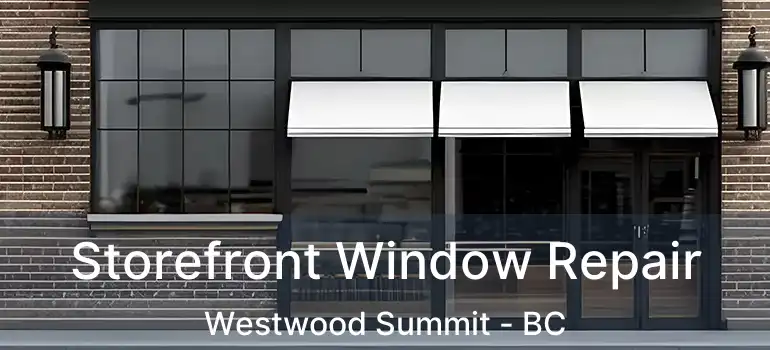  Storefront Window Repair Westwood Summit - BC