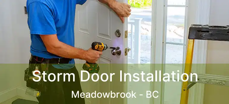  Storm Door Installation Meadowbrook - BC