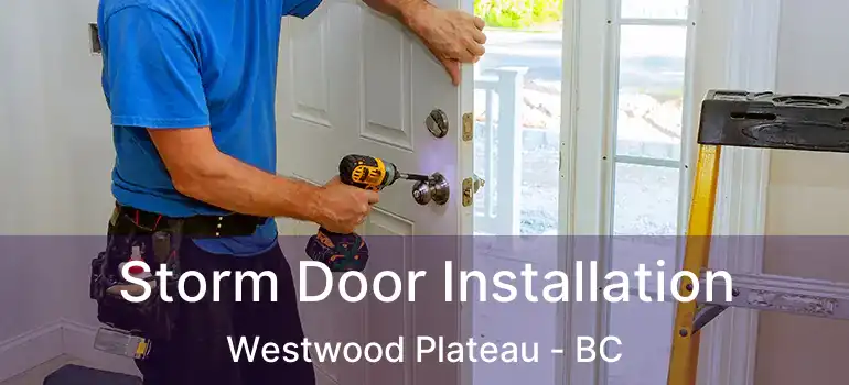  Storm Door Installation Westwood Plateau - BC