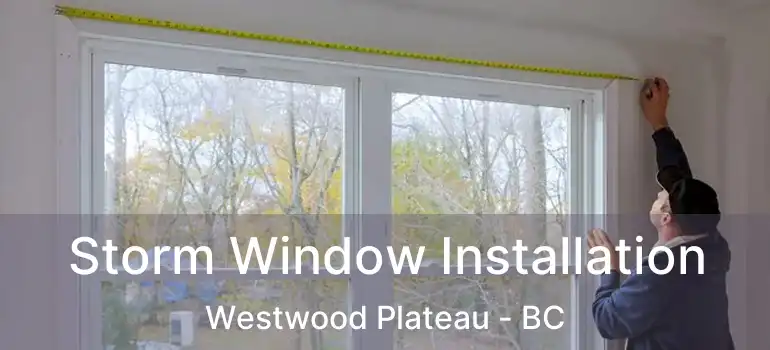  Storm Window Installation Westwood Plateau - BC