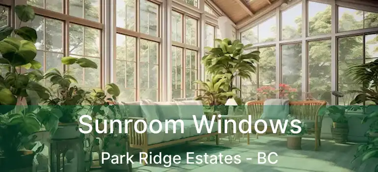  Sunroom Windows Park Ridge Estates - BC