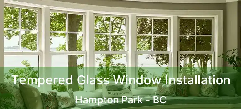  Tempered Glass Window Installation Hampton Park - BC